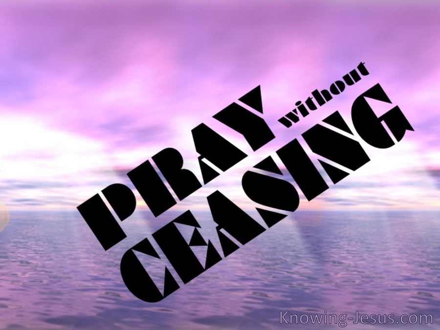 1 Thessalonians 5:17 Pray Without Ceasing (pink)